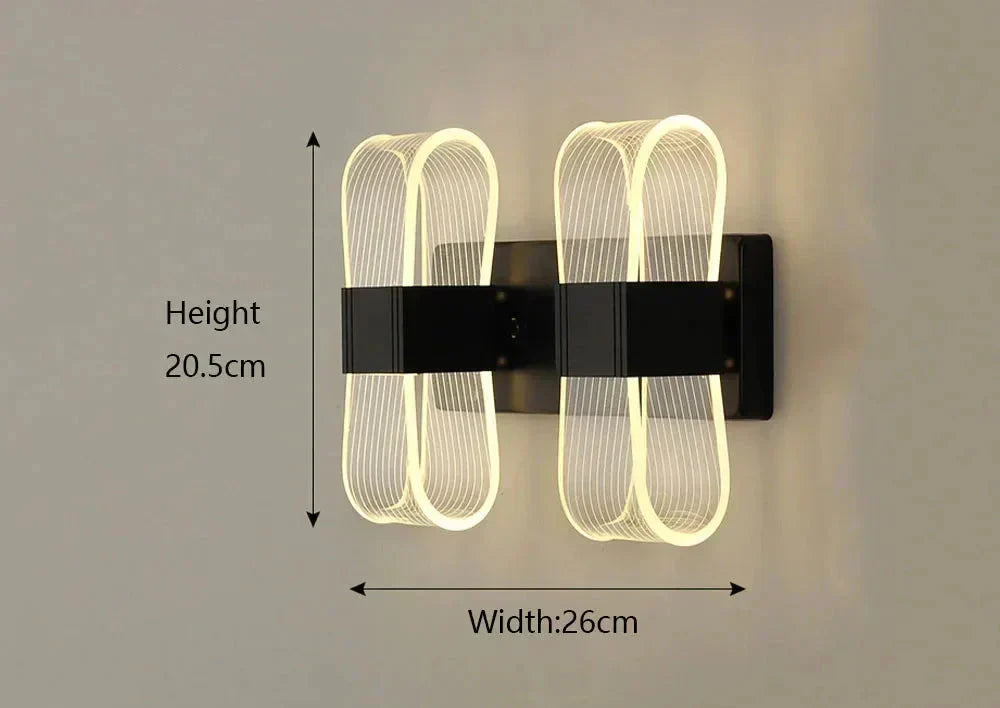 LumaNova Aluminum LED Wall Sconces Modern Glow Collection