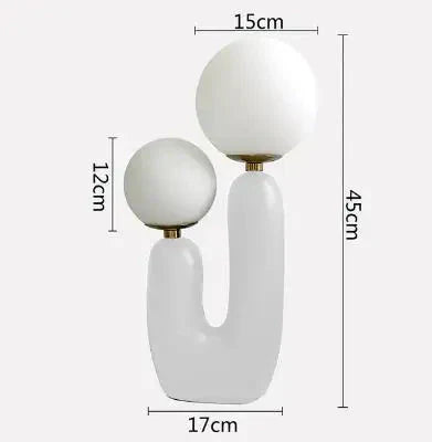 AuroraLume Tischlampe mit zwei G9 LED-Lampen und oben-unten Schirm