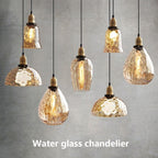 Luminara Vintage Amber Glass Pendant Lamp With Warm LED Glow