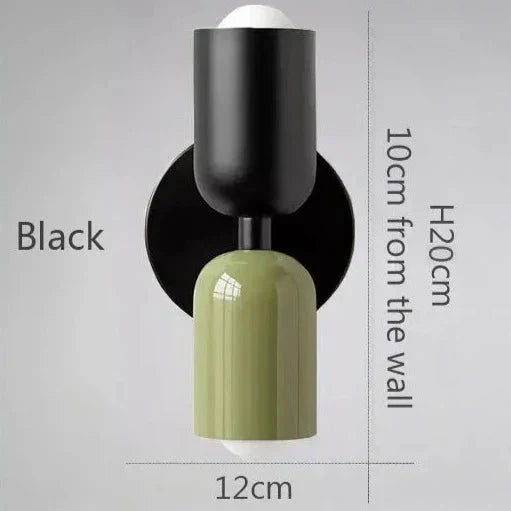 NovaLume Warm Glow Two-Light LED Wall Lamps for Home