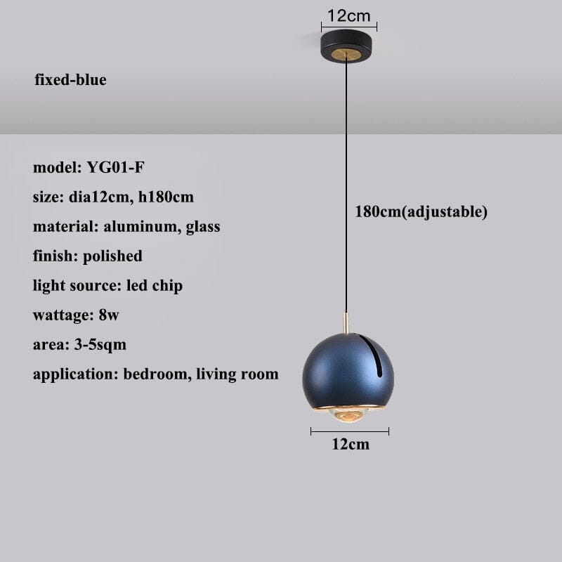 AstraLume Adjustable Angle LED Pendant Light Dimmable