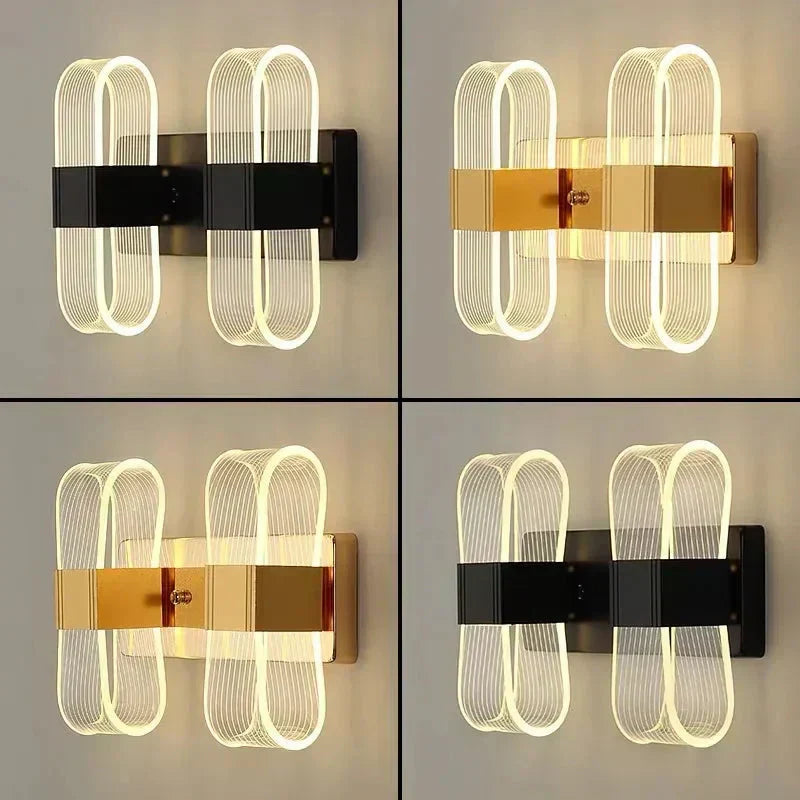 LumaNova Aluminum LED Wall Sconces Modern Glow Collection