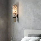 Verona Marble Copper Wall Light With LED Downward Shade By Astrae