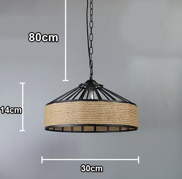 Ropehaven Pendant Light With Vintage Distressed Metal Shade