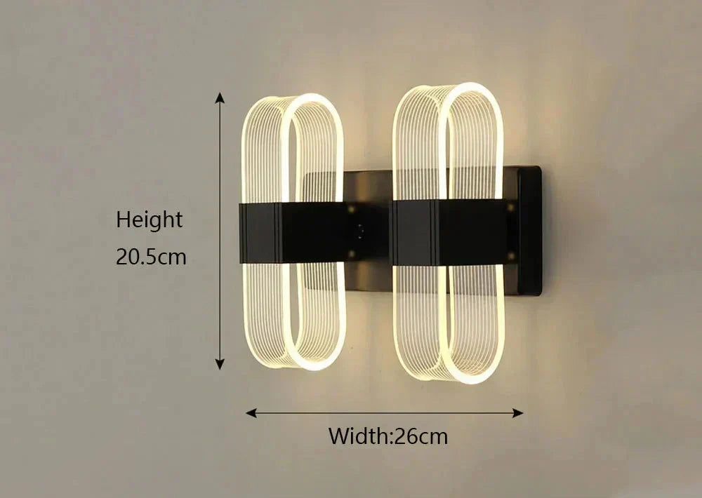 LumaNova Aluminum LED Wall Sconces Modern Glow Collection