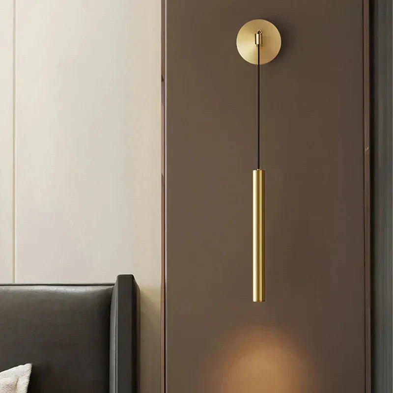Solara Copper LED Wall Lamp Single Light Wall Mount