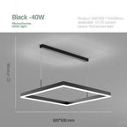 Geometric Square Pendant Chandelier With Contemporary Glow