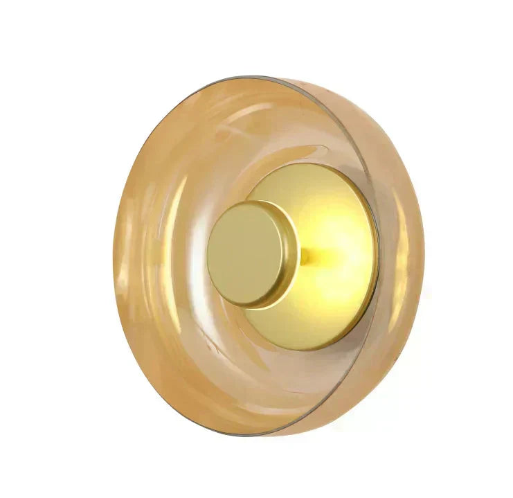 Lumora Glass Stone LED Wall Sconce for Living Room Hallway Deco