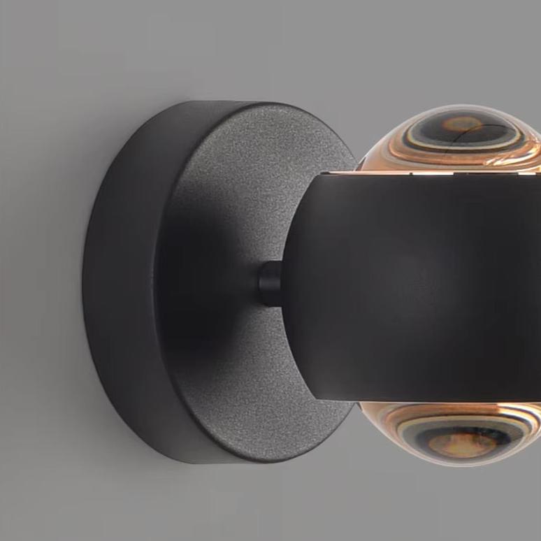 OrionGlow Dual-LED Wall Sconce Up and Down Light in Iron and Acrylic