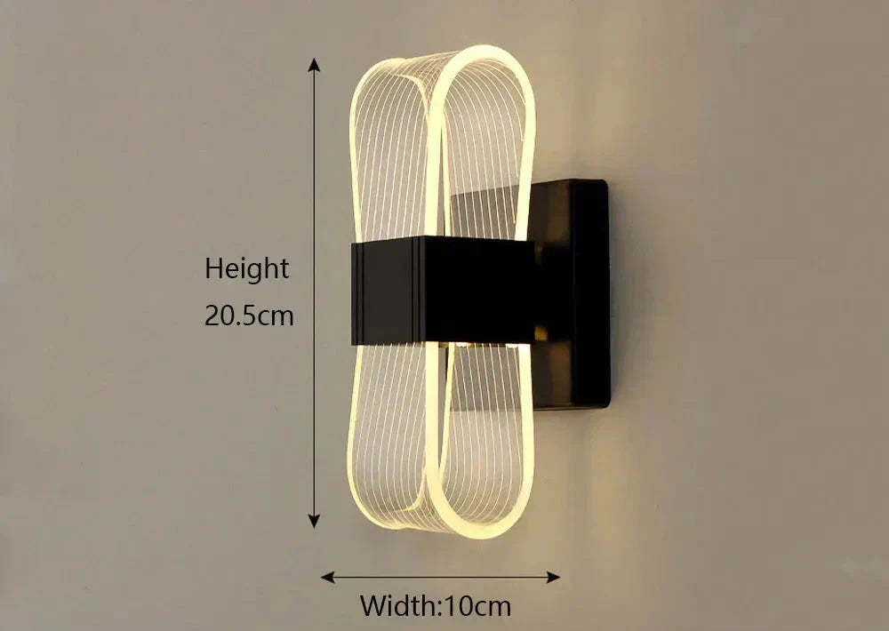 LumaNova Aluminum LED Wall Sconces Modern Glow Collection