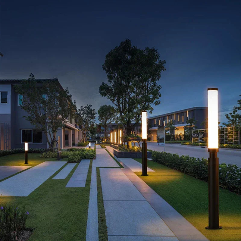 AuroraLume Northfield Außenpfahllicht Wetterfest