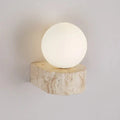 StoneLume Wall Lamp by Ardentia With Frosted Glass Shade and G9 LED