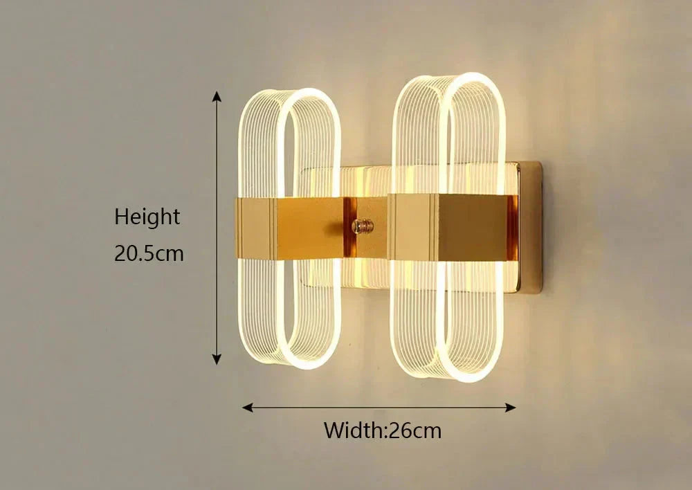 LumaNova Aluminum LED Wall Sconces Modern Glow Collection