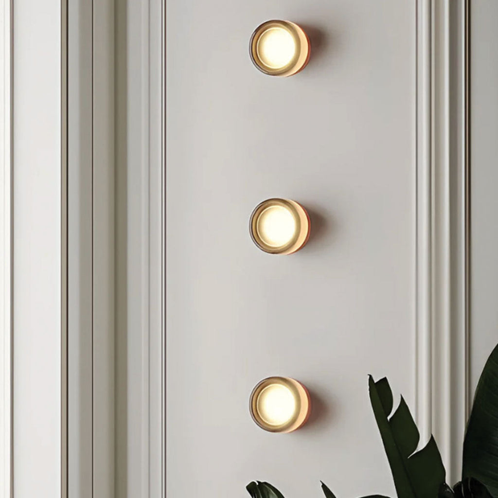 LumaDimple Contemporary Wall Light for Modern Interiors