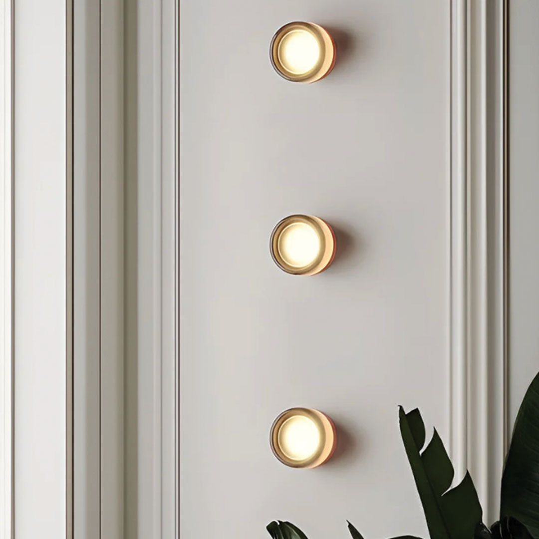LumaDimple Contemporary Wall Light for Modern Interiors