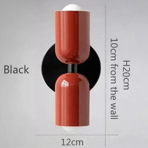 NovaLume Warm Glow Two-Light LED Wall Lamps for Home