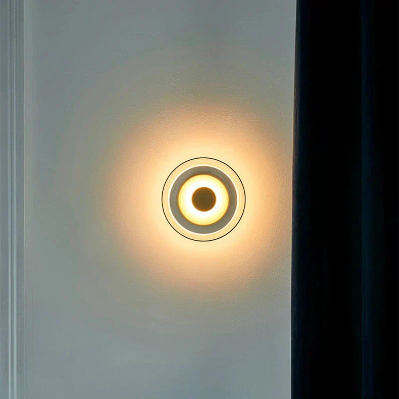 Lumora Glass Stone LED Wall Sconce for Living Room Hallway Deco