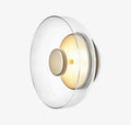 Lumora Glass Stone LED Wall Sconce for Living Room Hallway Deco