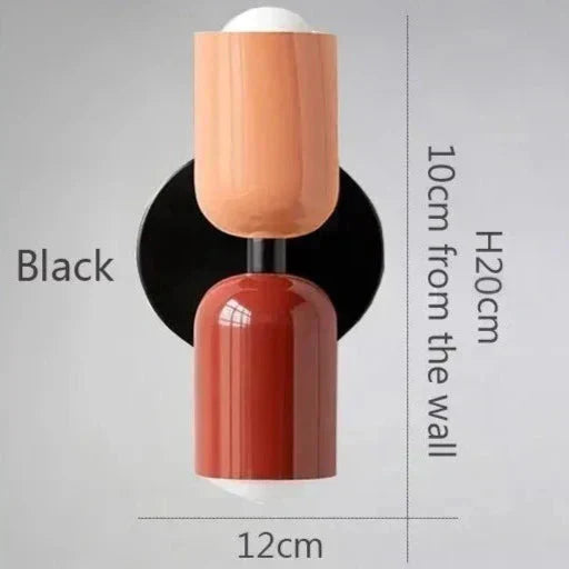 NovaLume Warm Glow Two-Light LED Wall Lamps for Home