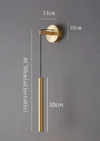 Solara Copper LED Wall Lamp Single Light Wall Mount