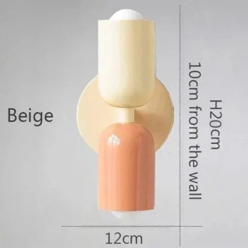 NovaLume Warm Glow Two-Light LED Wall Lamps for Home