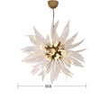 Liora Bloom Sunflower Glass Chandelier With Copper Frame and LED