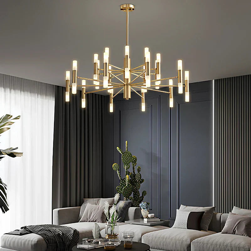 AstraGrid Nova Matrix LED Chandelier for Modern Interiors