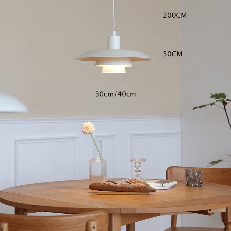 HyggeLux Scandi Umbrella Pendant Light With LED Bulb Included