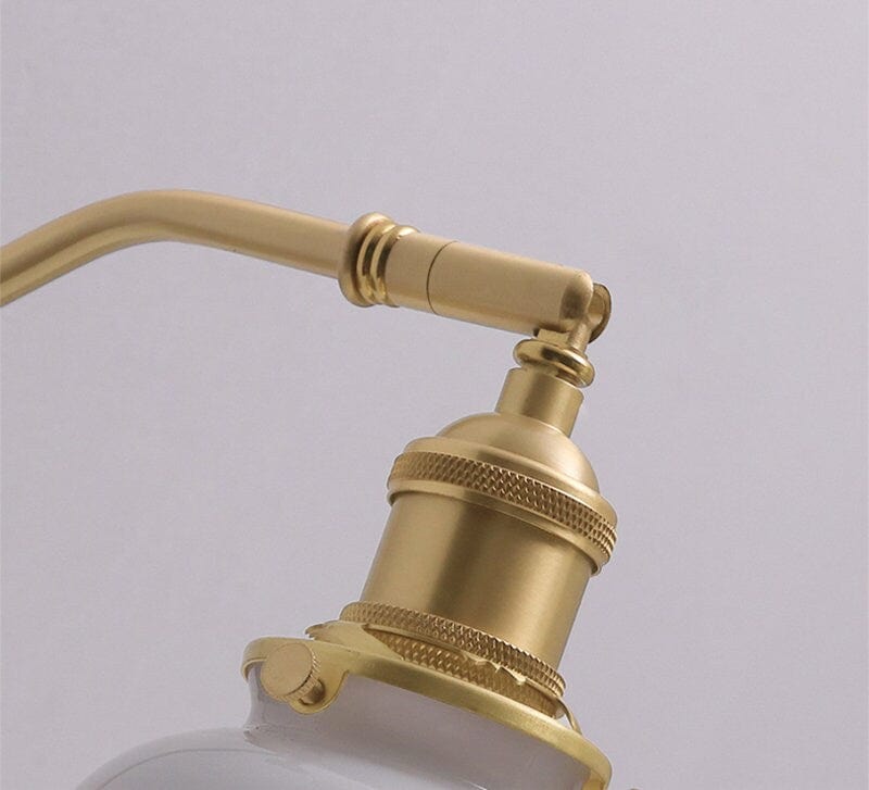 Astrael vintage kerámia LED fali lámpa diófa részletekkel