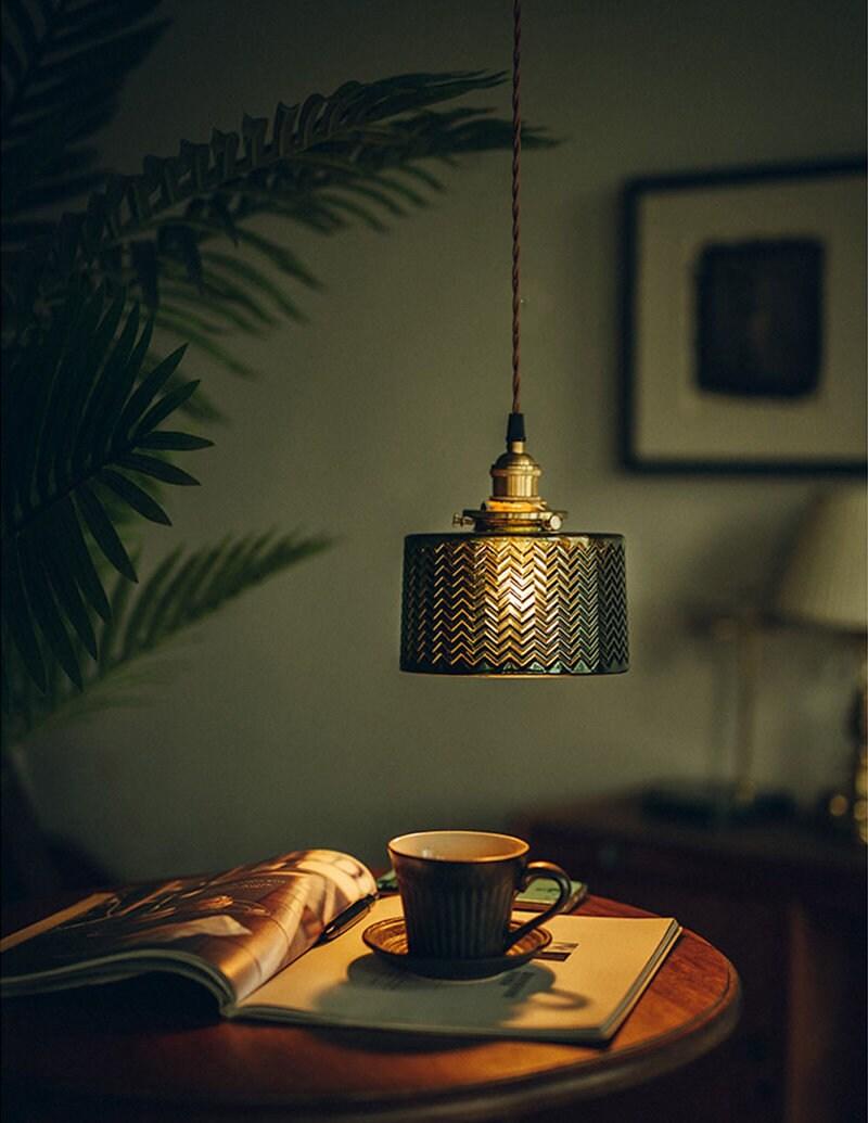 Lumora Grüner Glaszylinder Pendelleuchte Mit Inklusive LED-Birne