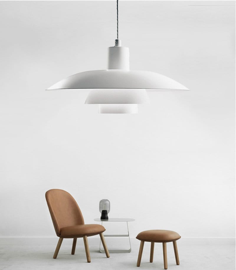 HyggeLux Scandi Umbrella Pendant Light With LED Bulb Included