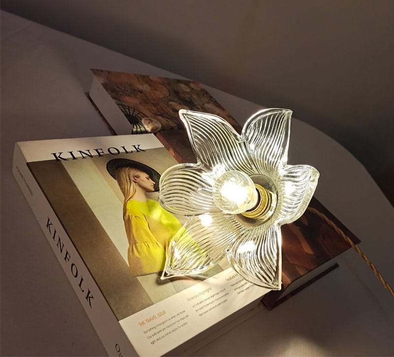 Vesper Glass Lily Pendant | Vintage Art Nouveau Light With Bulb Included