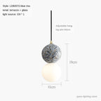 AuroraTerra Terrazzo Pendelleuchte für stilvolle Innenräume