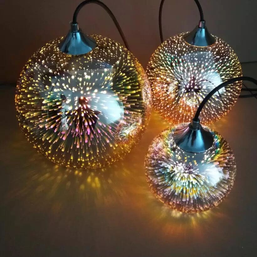 Astris Glass Pendant Light With Starry Glow Eco Friendly Edition