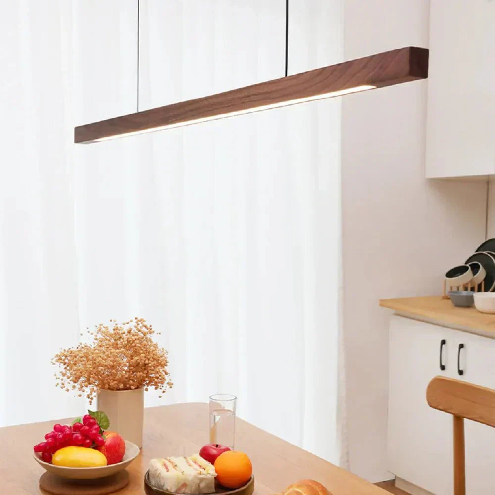 Liora Wood Pendant Light 1-Light Cord Ceiling Lamp