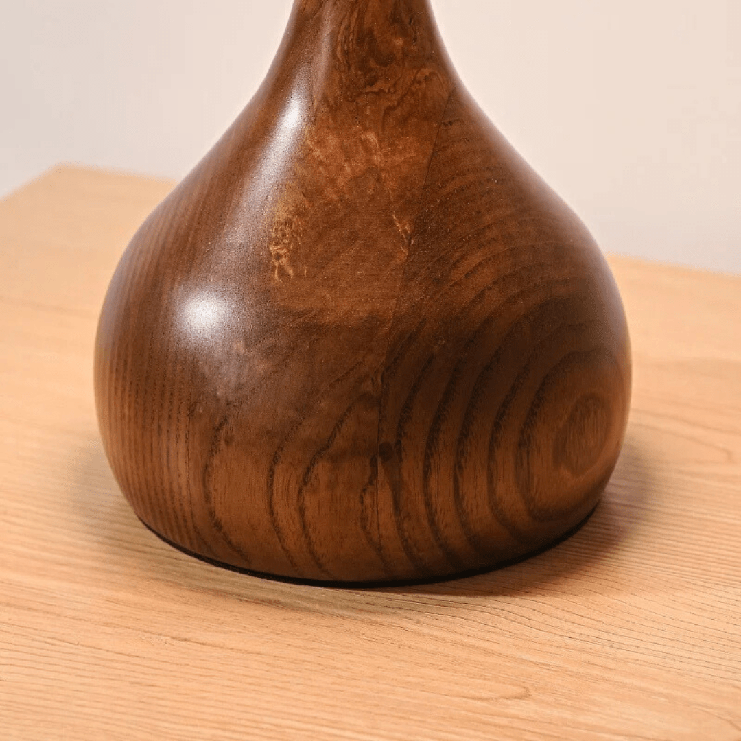 Lunara Table Lamp Collection 12W LED Brass Glass Ash Wood By Vrimlie