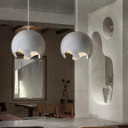 Lumora Resin and Iron Pendant Light with LED E27 and Touch Control