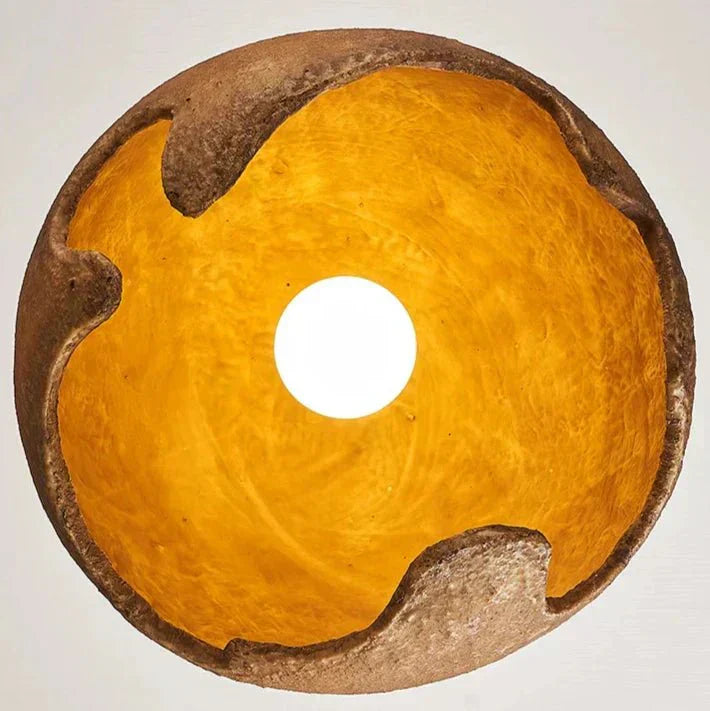 Lumora Resin and Iron Pendant Light with LED E27 and Touch Control