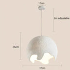 Lumora Resin and Iron Pendant Light with LED E27 and Touch Control