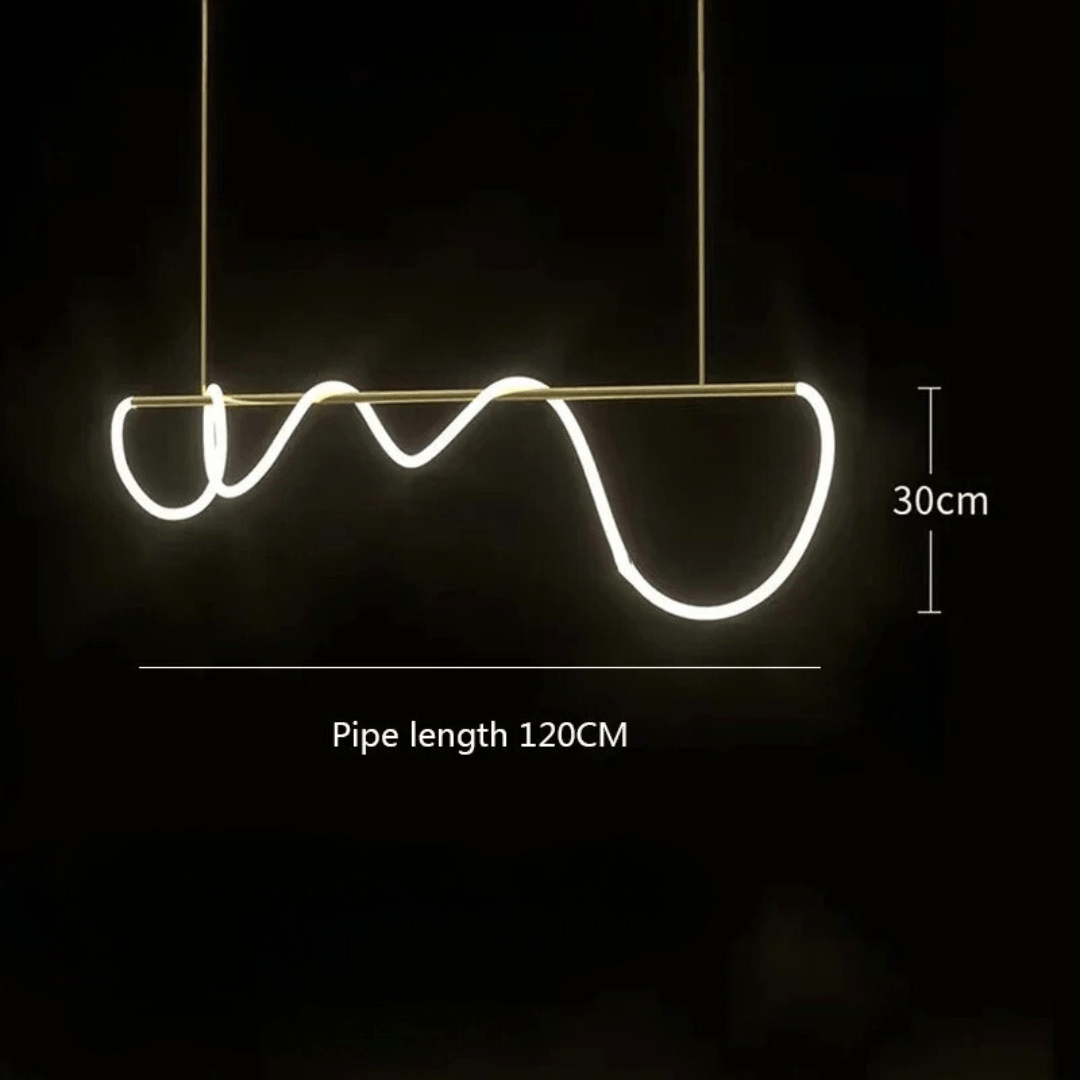 Solara Chandelier Dimmable LED Fixture Metal Frame 90-260V
