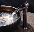 Badezimmer Waschtisch Antikes Messing Wasserfall Waschbecken Wasserhahn